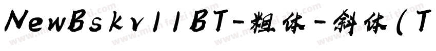 NewBskvll BT-粗体-斜体(T字体转换